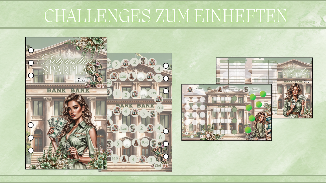 Challenges zum Einheften