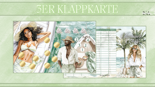 Summer Love -3er Klappkarte