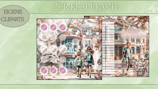 Schule Klappkarte