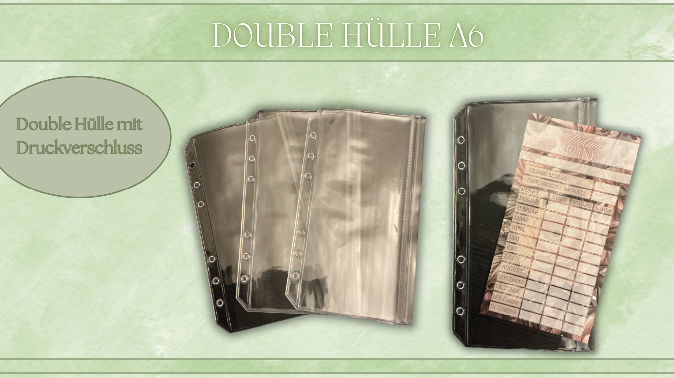 Double Hülle mit Druckverschluss 10ner Set