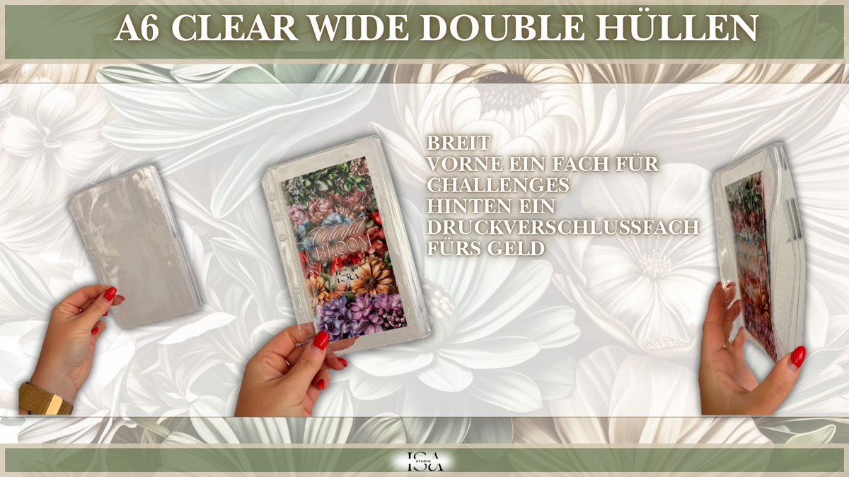 Double Clear Hülle wide A6- 10ner Set