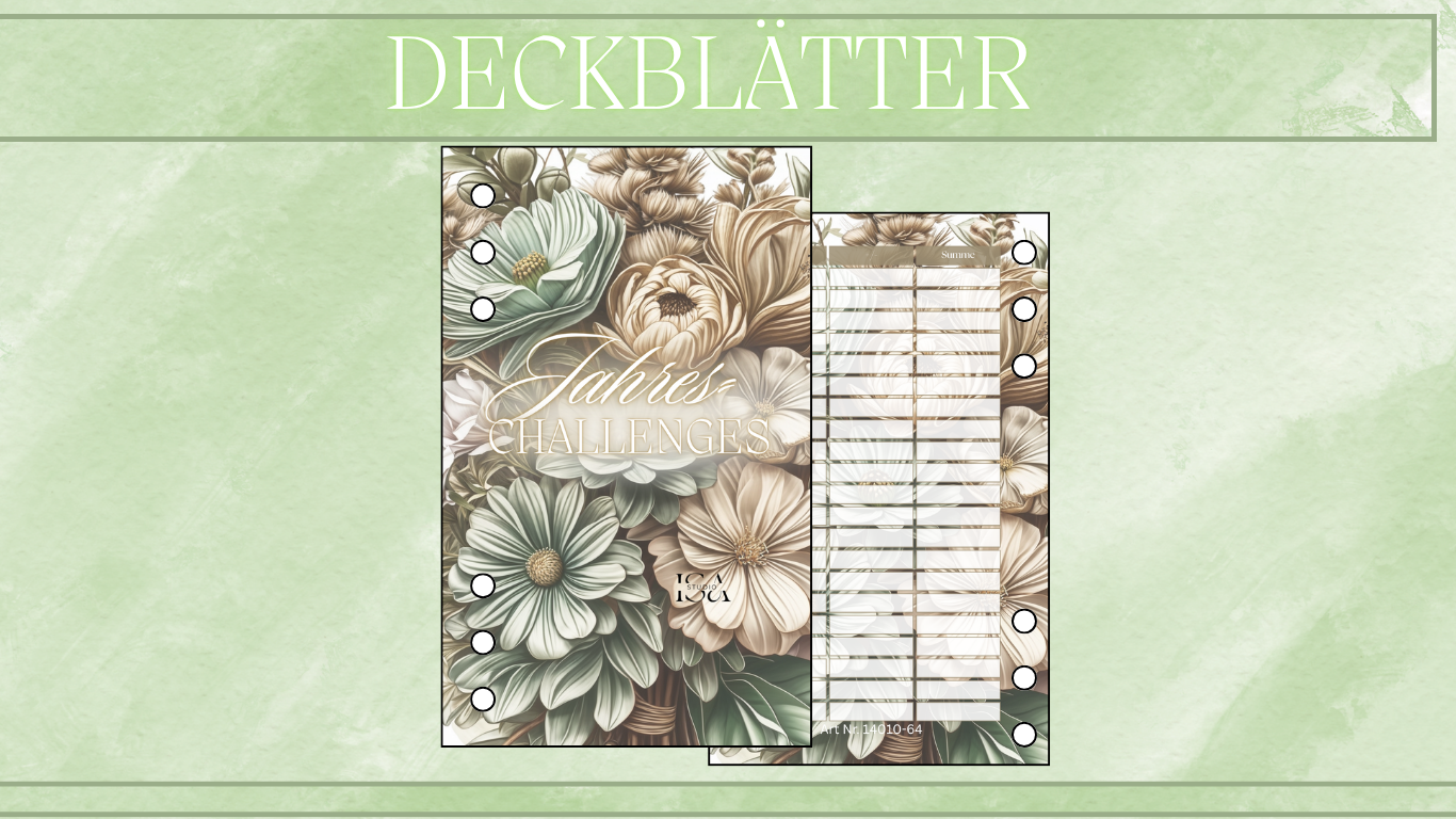 Deckblätter im Shop Design