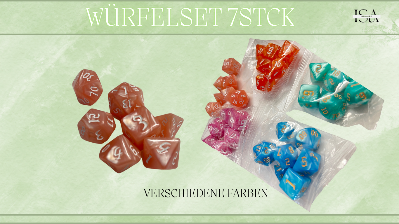 Würfelset 7Stck-Art Nr. WZ00142