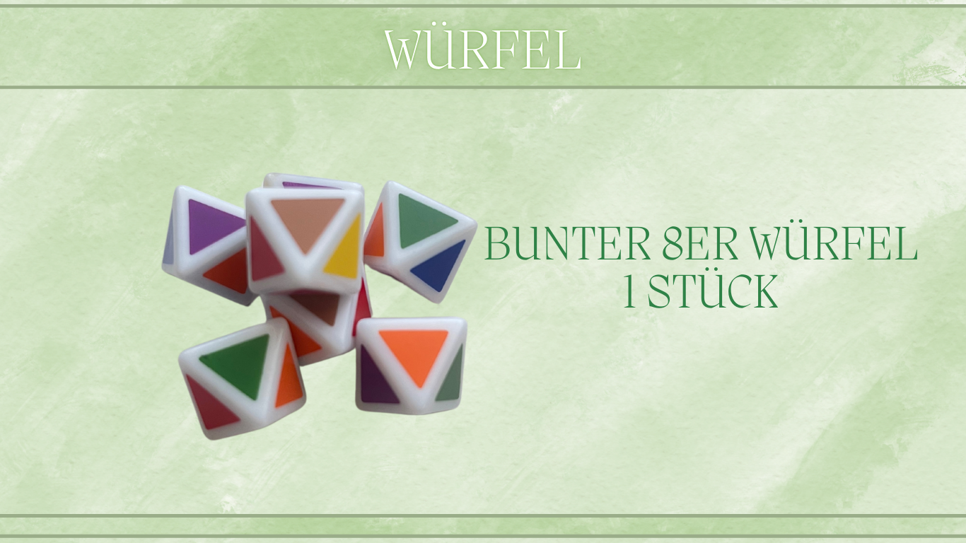 Bunter 8er Würfel