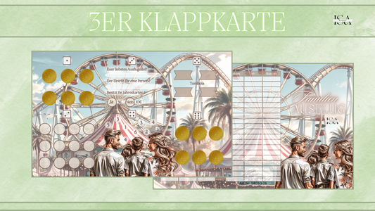 Familien Ausflug 3er Klappkarte