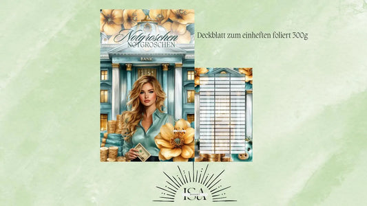 Notgroschen Deckblatt Türkis
