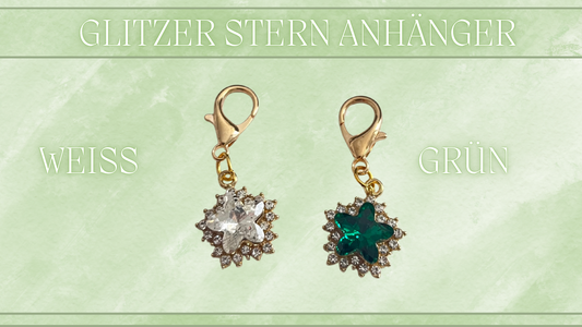 Glitzer Stern Anhänger