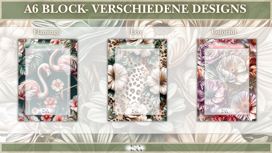 A6 Block - verschiedene Design