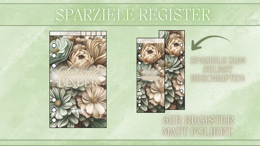 Sparziele 6 er Register B- Ware