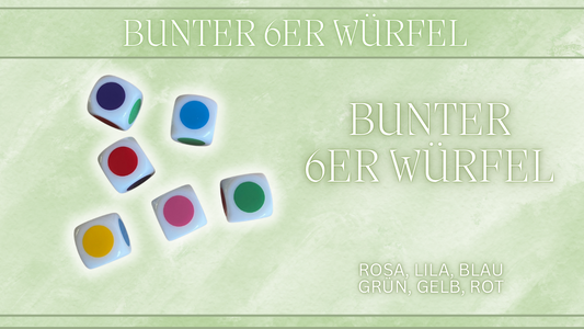Bunter 6er Würfel