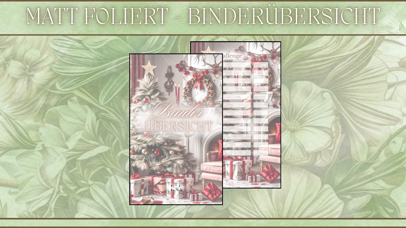 Binderübersicht - Matt foliert