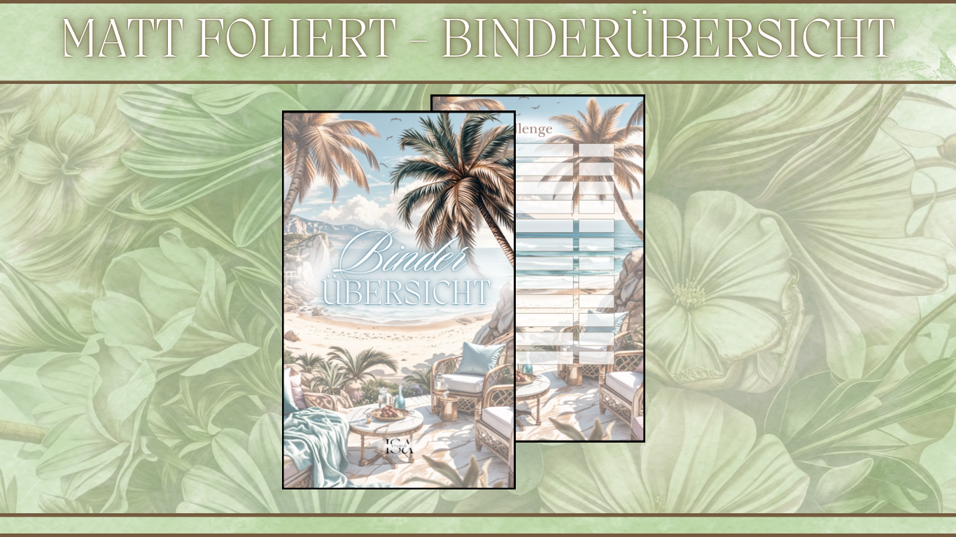 Binderübersicht - Matt foliert