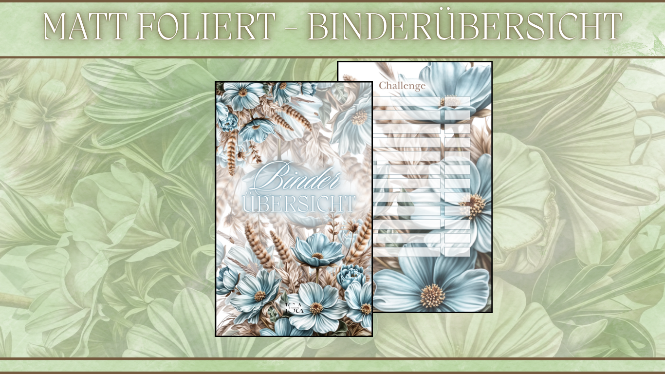 Binderübersicht - Matt foliert