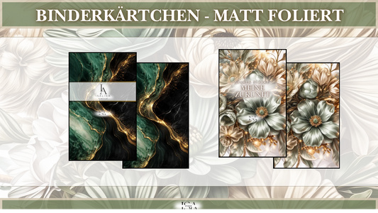 Binderkärtchen - Matt foliert