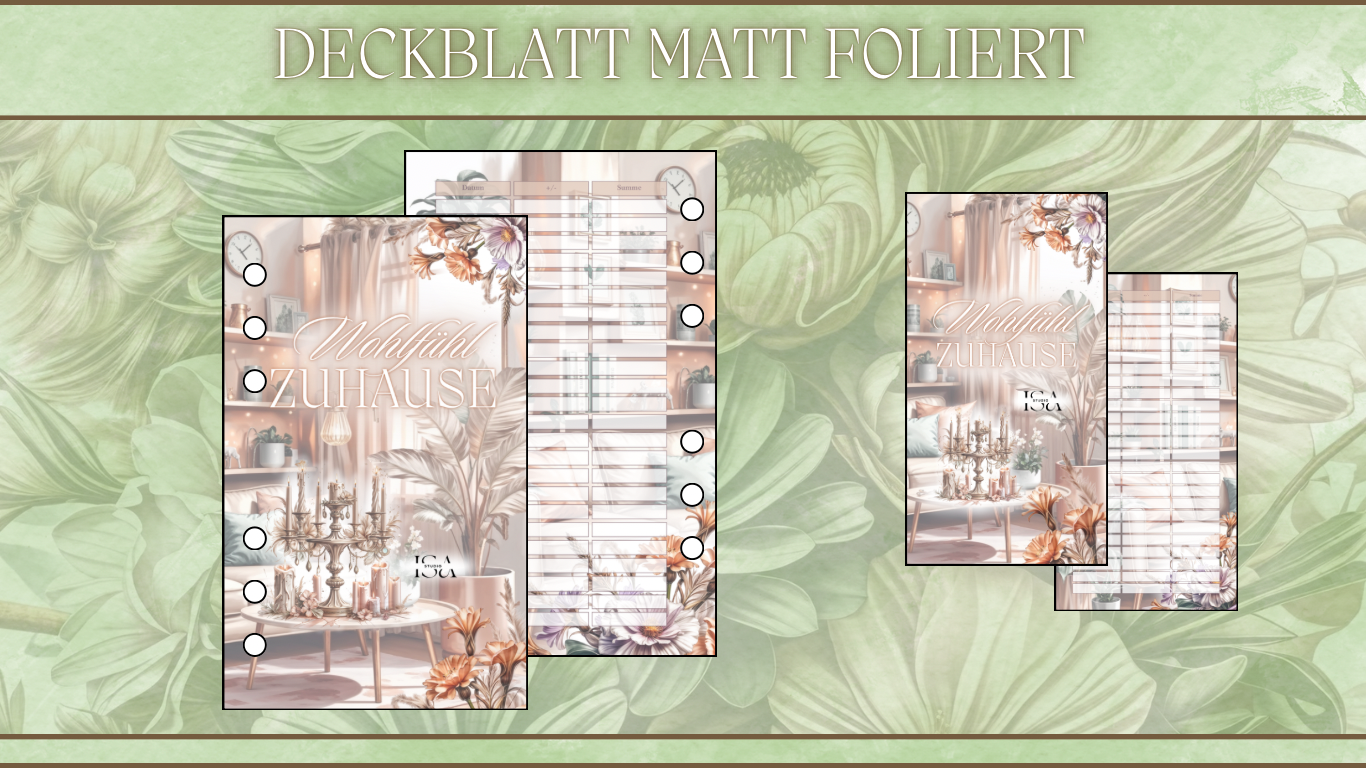 Deckblätter matt foliert