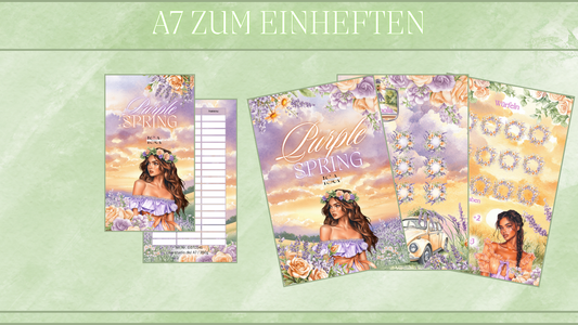 A7 Purple Spring zum Einheften