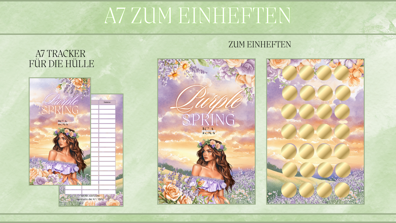 A7 Purple Spring zum Einheften