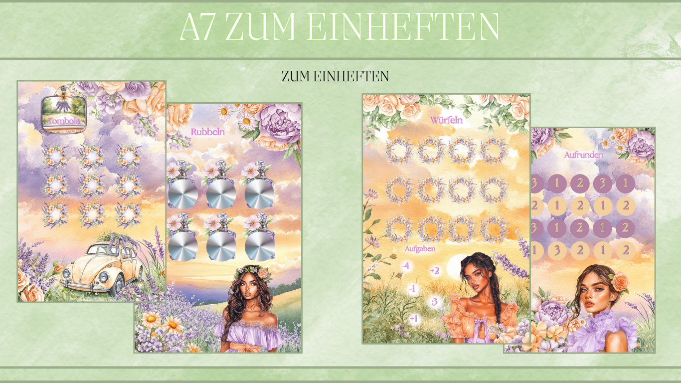 A7 Purple Spring zum Einheften